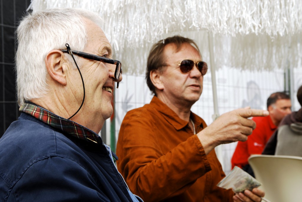 VOC-voorzitter Henk Poncin met Sensi-baas Ben Dronkers op Cannabis Bevrijdingsdag 2013