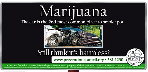 Voorbeeld van een publiekscampagne tegen cannabis & autorijden