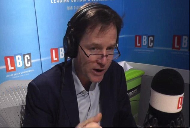 Nick clegg LBC