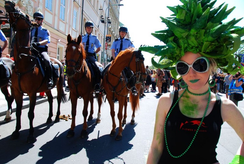 cannabisdemonstraat praag