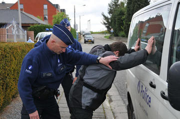 polite belgie arrestatie