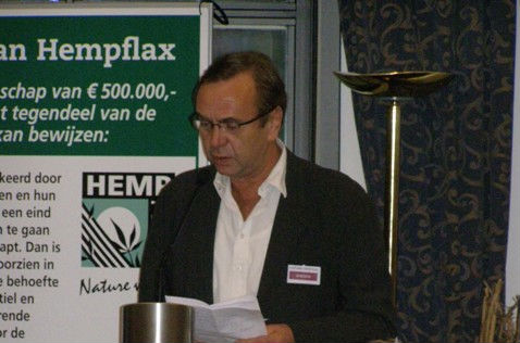 Ben Dronkers van Sensi Seeds is ook de grote man van Hempflax, dat in Nederland industriële hennep produceert en verwerkt