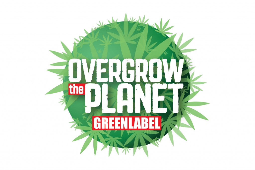 Greenlabel Overgrow the Planet logo full color