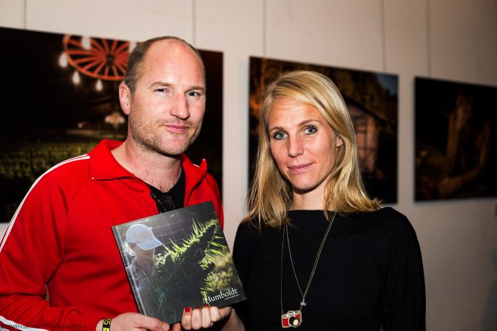 Journalist Martin en fotograaf Steef tijdens de presentatie van hun boek