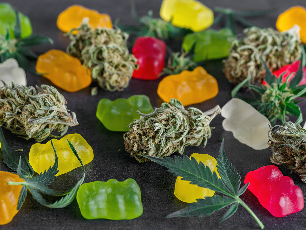 Edibles met THC uit cannabis wietsnoepjes
